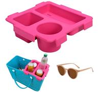 Générique Top Cup Holder Tray Accessory for Large Bogg Bag, Topper Tray Divider and Organizer for Bogg Bag, Snack Box Container Cups Holder Trays Fit for Stanley Cup