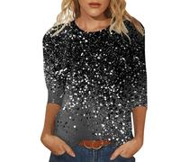 Générique Top Femme Hiver Manche Longue, Top Sexy Femme Chic, Pas Cher, Haut Oversize Chandail Paillettes Haut, Top De Chambre Femme Chic, Top Pirate Femme, Top Reveillon Femme, Courte, Chic