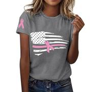 Générique Top T-Shirt Classique Coupe régulière pour Femme,décontracté,Confortable,Basique,pour Tous Les Jours,Polyvalent,Toutes Les Saisons(Grey,XXL)