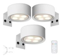 Générique Topveden Picture Lights for Wall, Wireless Rechargeable Magnetic LED Painting Light, Topveden Poster Lights, 3 Color Temps for Home Decor, Adjustable Brightness & Timer (White,3 PCS)