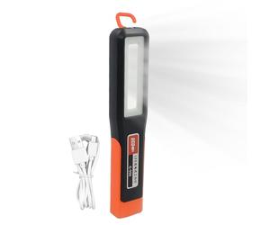 Générique Torche Magnétique Rechargeable - Lampe d'Avertissement à Recharge USB - Torche Étanche Portative avec Crochet 7 Modes pour Urgence Randonnée Pêche Camping