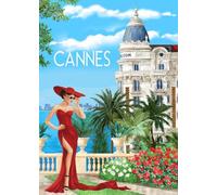 Générique Torchon Décoratif Cannes, 50x70 cm Côte d'Azur, 100% Coton