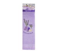 Générique Torchon Essuie Main Rectangle en éponge Tissage Jacquard brodé herbier Sachet de Lavande Parme 50 cm X 70 cm Qualité Premium