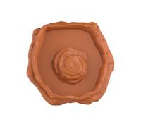 Générique Tortoise Water Dish, Reptile Bath Basin, Anti-Slip Turtle Ramp Bowl, 7.48x7.2x1.3 inches Compact Shallow Feeding Tray, Ideal for Gecko, Snake, Bearded Dragon, Aquarium Tank and Terrarium