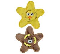 Générique Toss Dog Toy, Puppy Fetch Toy, Squeaky Dog Thrower, Soft Oxford Cloth Design, Lightweight and Safe, Park Garden Home Play, Pet Training Disc, 9.06x9.06x1.18