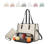 Générique Tote and Luxe Co Bag, Toteluxeco 3-in-1 Quilted Tote Bag, Laptop Bags With Multiple Lunch Compartment Storage (White)