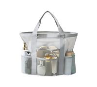 Générique Tote Bag de Plage,Multi-compartiments avec larges anses en mesh,Léger pour la plage et le plein air - Pour voyage été camping pique-nique natation chaussures serviette maquillage