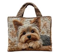 Générique Tote Bag For Women - Cute Animals Large Capacity Handbag | Animals Printed Oxford Canvas Shoulder Bag With Zipper, Lightweight Travel Pouch For Work Shopping School And Daily Commuting