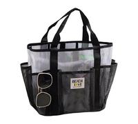Générique Tote De Plage, Grand Sac À Main En Maille Réutilisable Mode Voyage Multi-Poches, Sac De Plage, Pour familles vacances été pique-nique gym école courses shopping