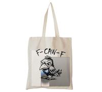 Générique Tote En Toile - Cabas à Bandoulière avec Motif Poulet - Sac Bandoulière | Pour L'École La Plage Les Voyages Le Travail Le Week-End Les Sorties Le Marché L'Extérieur La Plage