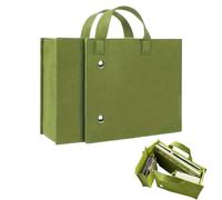 Générique Tote Pour Ordinateur Portable | Sacoche En Feutre Vert Repliable,Sac à Main de Bureau avec Compartiments - pour Plage Travail École Université Dortoir Voyage Infirmière Femmes Enseignante