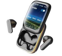Générique Touch Screen Earbuds - Wireless bluetoth Earbuds with Smart Display | Full Color Touchscreen in-Ear Headphones | Noise Cancelling Cordless Ear Buds with USB Charging Case for Travel