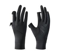 Générique Touchscreen Summer Gloves, 22.3cm, Cooling Nylon Fingerless Fabric, Grip Palm UV Shield, Breathable Lightweight Apparel for Golf, Fishing, Hiking, Skin Care