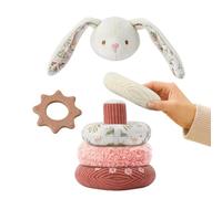 Générique Tour Anneau à Empiler de Développement Précoce Forme Lapin | Éducatifs STEM pour Garçons Filles Maison Crèche Appartement Chambre Salle de x Classe Maternelle Jardin d'