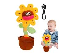 Générique Tournesol Chantant, Jouet de Fleur répétitif - Répéter Le Tournesol Parlant | Peluche Musicale Amusante et créative, Tournesol Parlant, répétez ce Que Vous Dites pour Adulte