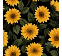 Générique Tournesol Fleurs Papier Peint Épaissir Mat Auto Adhésif 44x1000 cm Peinture Plantes Meubles Autocollants Amovible Comptoir Contact Papier Stickers Muraux pour Bains Salon Chambre