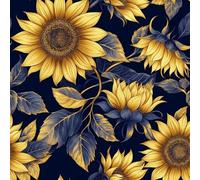 Générique Tournesol Plante Papier Peint Épaissir Mat Auto Adhésif 44x1000 cm Peinture Art Meubles Autocollants Amovible Comptoir Contact Papier Stickers Muraux pour Bains Salon Chambre