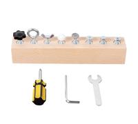 Générique Tournevis Enfant,Établi de Jeu d'Imitation - Planche d'Activités Éducative en Bois avec Tournevis | pour Garçons et Filles Noël Anniversaire Maison Jardin d'École