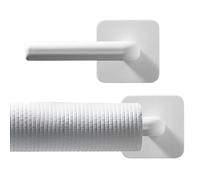 Générique Towel Holder - 7cm Wall Mounted Hanger, Drill Free Adhesive ABS Hook | Bathroom Kitchen Living Room Toilet Paper Storage Rack for Towels Coats Clothes Hats Organization