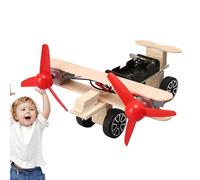 Générique Toy Airplane for Boys - Science Airplane Wooden Educational Assembly Kit | Engines Aircraft Model Building Toy for Boys and Girls, STEM Learning Activity Gift