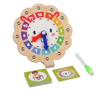 Générique Toy Clock Toddler, Color Sorting Clocks, 6.61x7.28 inches, Cute Number Model, Safe Wooden Design, Interactive Learning Tool for Kids Over 3 Years Old Educational Play, Multicolor