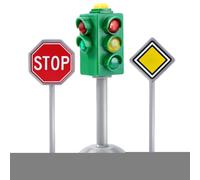 Générique Toy Traffic Lights - 12.5x4cm Feu de Signalisation Éducatif pour | Jouet Feu LED - Fonction Clignotant et Voix - Matériau ABS - Éducation Routière Maternelle | Simulation Jeu
