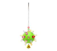 Générique Toys à mâcher du Perroquet, Jouets Oiseaux pour Conures | Planet Design Toy coloré à Mastication | Relief Ennui Cage Accessoires Formation Boule de Butin avec Cloche pour Africain Gray