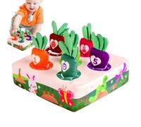 Générique Toys Carrot Harvest - Plush 15.5x4.5x15.5cm | Stuffed Carrots Harvest Game, Sensory Sorting Learning Box Toy | Preschool Educational Fine Motor Activity for Kids Age 1-3