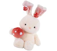 Générique Toys De Lapin en Peluche pour Les - Bunny Animal en Peluche | Lapin en Peluche Prop Roses Et À Un Corps Rond Captive Instantanément L'attention des, Présentant Une Forme Globale Mignonne Et