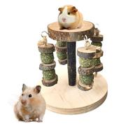 Générique Toys for Hamsters,14x13cm Wooden Natural Teething Treats,Hamster Cage Accessories |Grass Ball for Teeth Grinding Gerbil Small Animals Pet Mice Chinchilla Dwarf Indoor Home