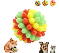 Générique Toys pour Chiens de la laitue, Boule de Mastication épineuse Durable pour Chiens Moyens et Grands, Boule de Caoutchouc Interactive pour l'entraînement et Le Jeu (Colorful Green)