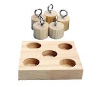 Générique Toys pour perroquets, Jouets Oiseaux | Cassade à Mastication en Bois Jouet Peg,Dispositif à Mastication de Lovers