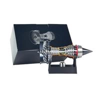Générique Tr900 Turbofan Engine Model-Speed Aircraft Turbojet Engine Kit with Light,1/25 Simulation Aircraft Turbojet Engine Rotatable Model(11in/28cm),Simulation Aero Engine Steam Toy (Red,A)