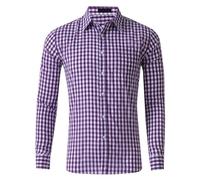 Générique Trachtenhemden Homme Chemise Traditionnelle pour Homme Chemise à Carreaux Manches Longues Manches Courtes Traditionnel Oktoberfest Verte Bleu Rouge