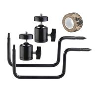 Générique Trail Camera Mount - 2 Pieces Heavy Duty Metal Holder | Metal Heavy Duty Mount Holders| Metals Wall Holders | Camera Bracket for Wall Tree Hiking Camping Wildlife Night Photography Video