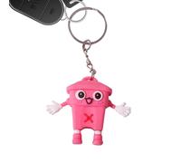 Générique Trailer clé Sac à dos - Cartoon Trash Can Pocket Trailer | Small mignon PVC Charm - Mini Key Ring 18g Remorque drôle pour le portefeuille Backpack Wallet Case Handbag Gift Party