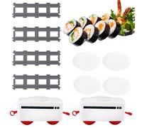 Générique Train à sushis pour | Coffret à Piles,Ensemble de Voies de Train pour, garçons et Filles à partir de 4 Ans, Ensemble de Train Jouet pour fête, Table d'exposition de sushis, pivotante