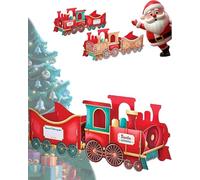 Générique Train Decoration, Santa’s Gift Train, Large Size Cardboard Trains for Holiday Display, Party Decor and Gift Delivery (Large,Model-A)