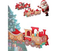 Générique Train Decoration, Santa’s Gift Train, Large Size Cardboard Trains for Holiday Display, Party Decor and Gift Delivery (Small,Model-B)