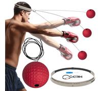Générique Training Reflex Ball - Wearable Fitness Equipment | Boxing React Ball with Silicone Headband | Punching Speed Trainer for Living Room Bedroom Dormitory Gym Men Women Beginners Teens