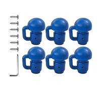 Générique Trampoline Leg Caps, Enclosure Post Toppers Replacement Parts Trampoline Pole Caps, Heavy Duty Outer Protection Set for Tube End Cover, Fitness Repair