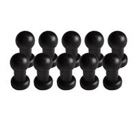 Générique Trampoline Net Pole Hats - PP 2.5cm 0.98in Inner Hole | 10 Piece Black Universal Spare Parts Enclosure Toppers | Safety Maintenance Replacement Caps Set for Garden Backyard Park Playground