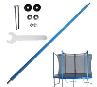 Générique Trampoline Poles Replacement | Trampoline 6-16Ft Safety Enclosure Pole | Straight Tube Replacement Part with Screw Foam Canopy Accessories for Kids, Playground & Spring
