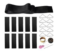 Générique Trampoline Repair Kit - Patch Mat Supplies | Triangle Ring Buckle Set, Wear Resistant Sturdy Fix Tools for Trampoline Replacement Maintenance Craft Accessory Complete Solution