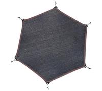Générique Trampoline Shade Cover Sun Protection - Black Nylon UV Resistant Top Canopy for 6 Or 8 Pole - Fits 6ft 8ft 10ft 12ft 14ft Round Trampolines - Edge Stitching Color Random