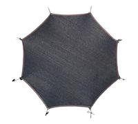 Générique Trampoline Shade Cover Sun Protection - Black Nylon UV Resistant Top Canopy for 6 Or 8 Pole - Fits 6ft 8ft 10ft 12ft 14ft Round Trampolines - Edge Stitching Color Random