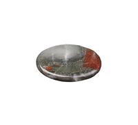 Générique Tranche de cristal de pierre de pouce en améthyste naturelle et en jade for le massage et le soulagement du stress(African Bloodstone)