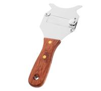 Générique Trancheuse à Truffes en Bois de Huile, Outil à Couper le Beurre et Fromage en Bloc, Lame Droite en Acier Inoxydable, Ustensile Cuisine Monobloc 1 Pièce, Usage Professionnel