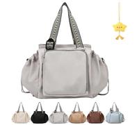 Générique Transformable Cradle Bag, Large Capacity Versatile Travel Tote Bag & Backpack & Car Seat Cover, Multi-Function Travel Organizer for Women (Grey)