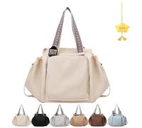 Générique Transformable Cradle Bag, Large Capacity Versatile Travel Tote Bag & Backpack & Car Seat Cover, Multi-Function Travel Organizer for Women (Beige)